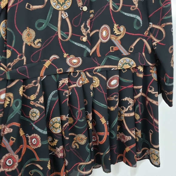 Zara Basic Chain Buckle Print Dress - Picture 7 of 13